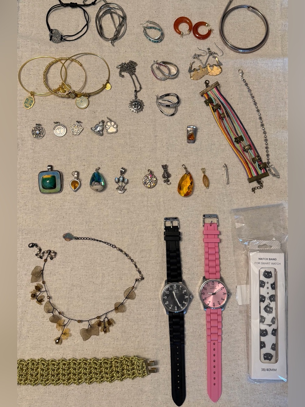 Assorted Lot Women’s Jewelry for Resale - Earrings, Necklaces, Pendants, Watches